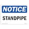 Signmission OSHA Notice Sign, 5" Height, Standpipe Sign, 7" X 5", Landscape OS-NS-D-57-L-18427 - alternate 1